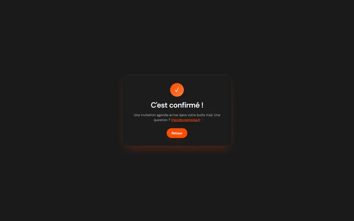 RDV confirmé